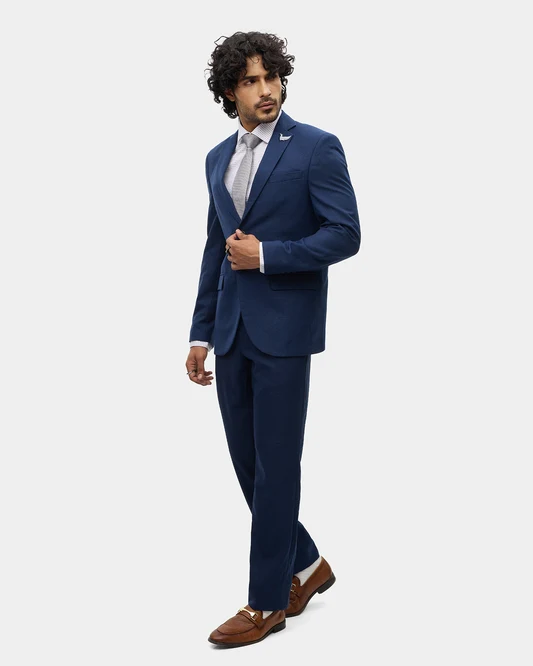 Off White Two Piece Textured Suit - Heckle